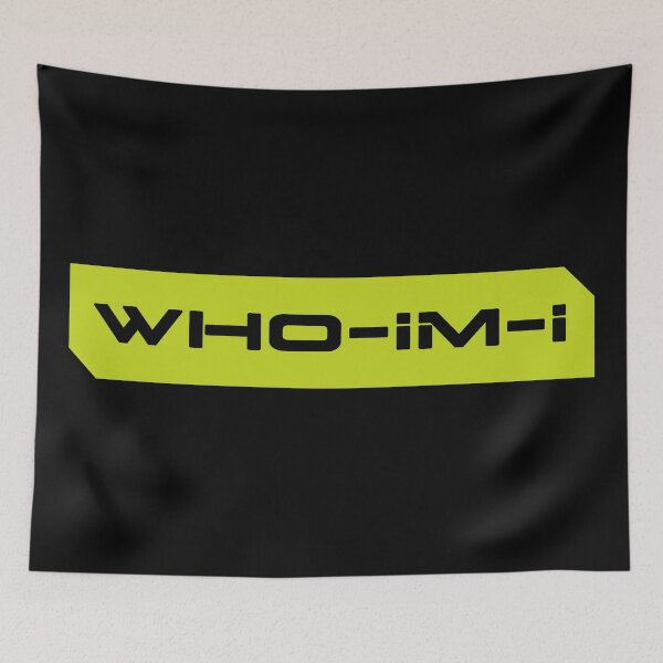 Item preview, Who im i simple cyberpunk urban slang letters designed and sold by Swiiing.