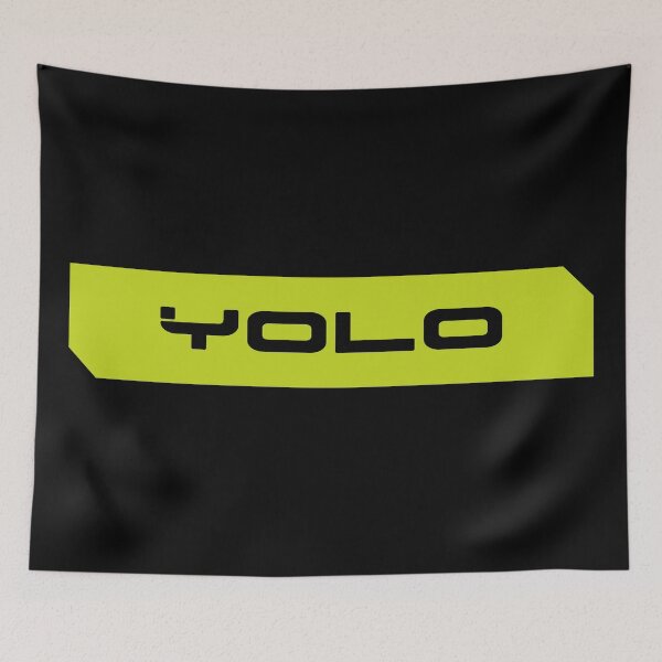 Item preview, Yolo simple cyberpunk urban slang letters designed and sold by Swiiing.