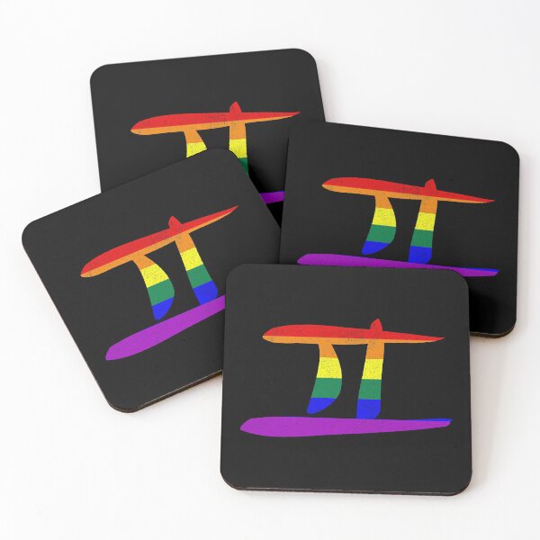 Item preview, LGBT Gay Pride Flag Gemini Zodiac Sign designed and sold by Patrick Hiller.