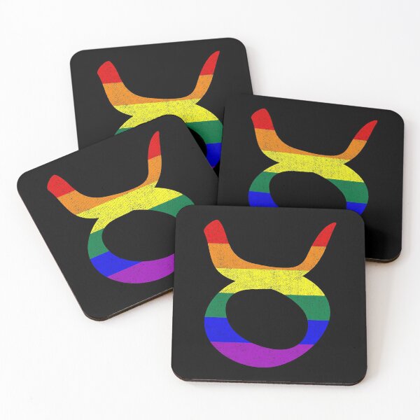 Item preview, LGBT Gay Pride Flag Taurus Zodiac Sign designed and sold by Patrick Hiller.