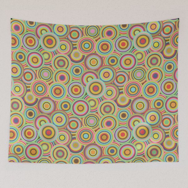 Item preview, Circles on Circles Mid Brights designed and sold by throughtheloops.