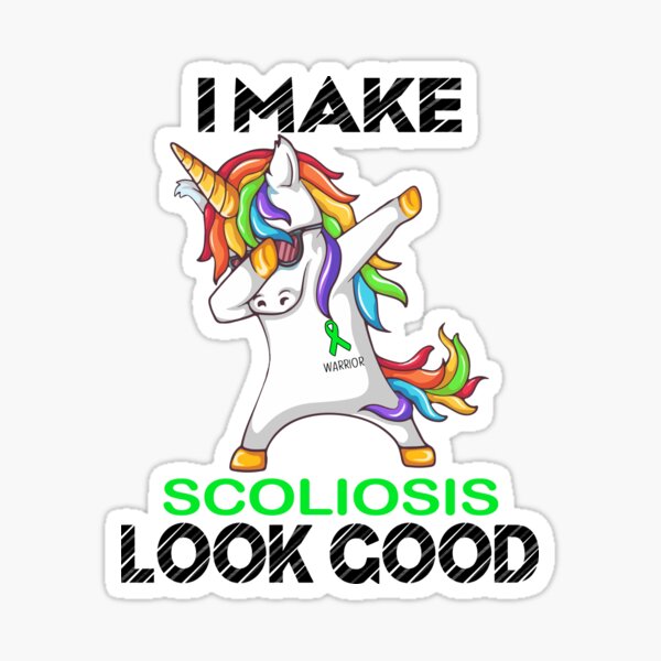 Item preview, I Make Scoliosis Look Good Cute Unicorn Dabbing designed and sold by heppenp.