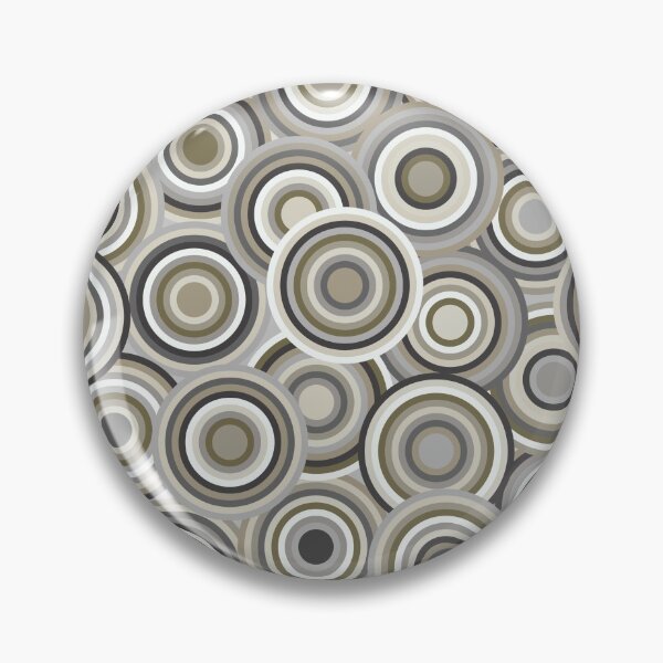 Item preview, Circles on Circles Greys designed and sold by throughtheloops.