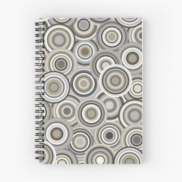 Item preview, Circles on Circles Greys designed and sold by throughtheloops.