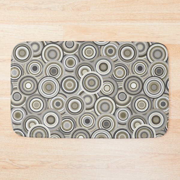 Item preview, Circles on Circles Greys designed and sold by throughtheloops.