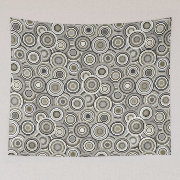 Item preview, Circles on Circles Greys designed and sold by throughtheloops.