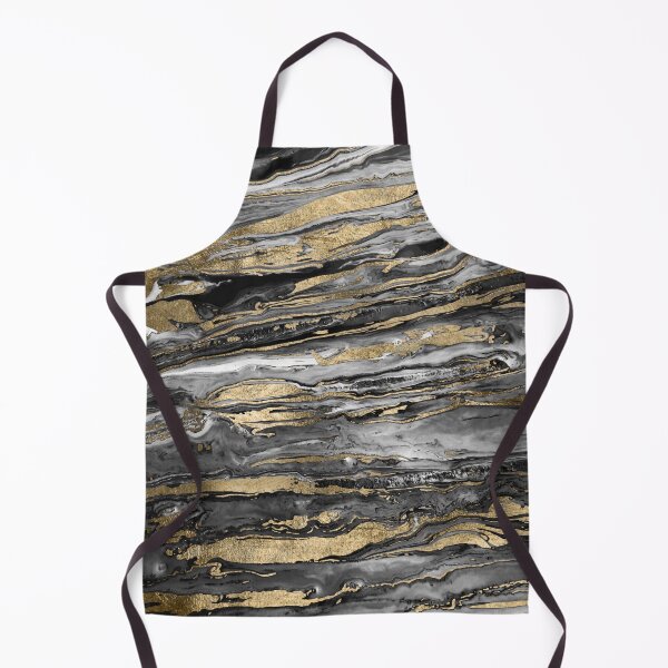 Item preview, Stylish Grey Gold Abstract Marble designed and sold by InovArtS.
