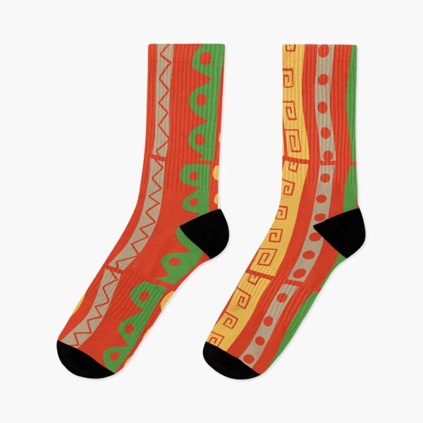 Item preview, AFRICAN DESIGN ORANGE, GREEN, YELLOW, BEIGE/READ MY LIPS designed and sold by wildwhimsical.