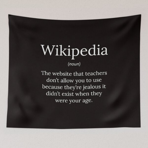Item preview, Funny Definition: Wikipedia  designed and sold by T-ShirtGuy.