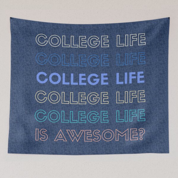 Item preview, College Life is Awesome - Denim Texture Screen 01 designed and sold by vortexatelier.