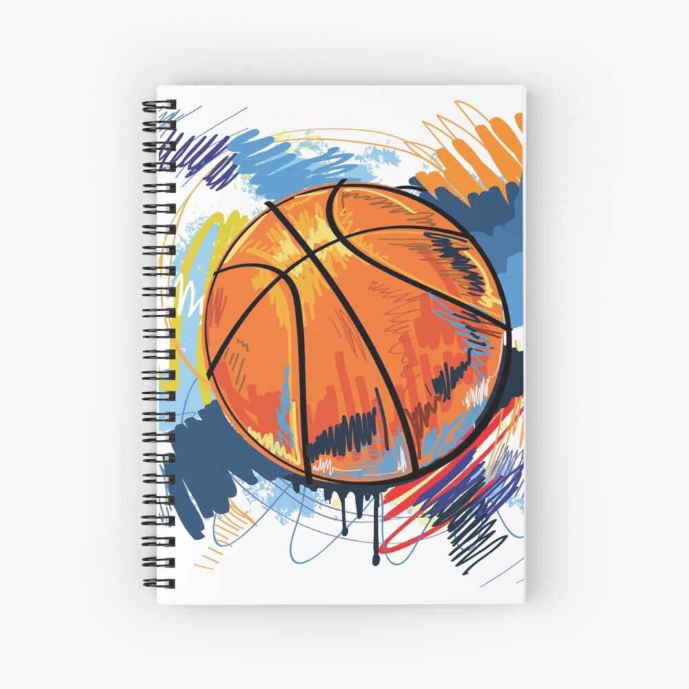 Cuaderno de espiral «Arte de graffiti de baloncesto» de lovingangela |  Redbubble