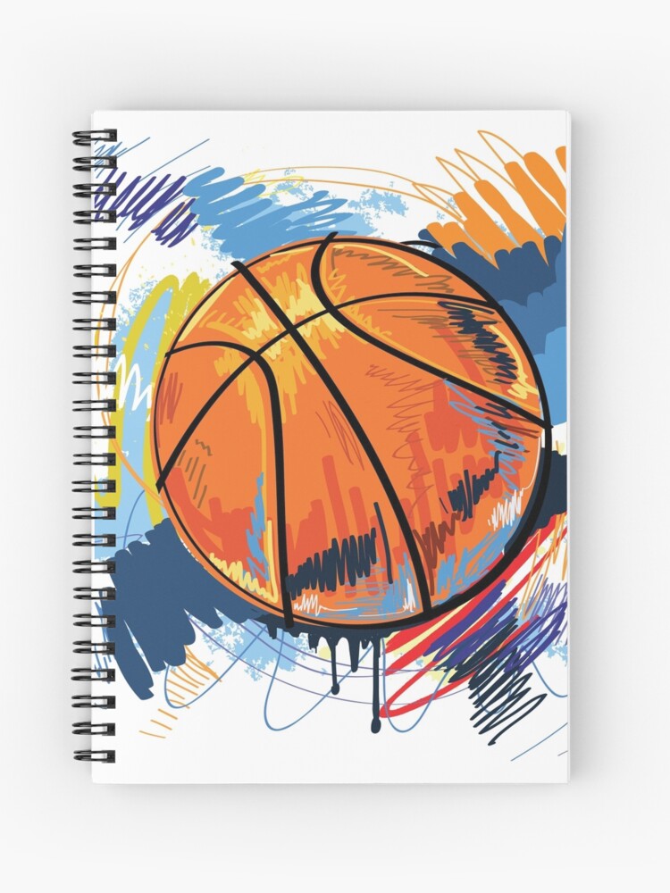 Cuaderno de espiral «Arte de graffiti de baloncesto» de lovingangela |  Redbubble
