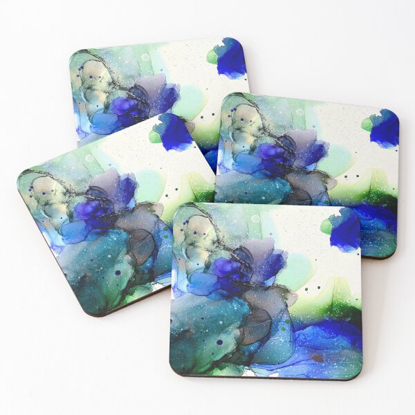 Item preview, Indigo, Emerald, Rainforest Green, Coral & Brass designed and sold by alittlepoured.