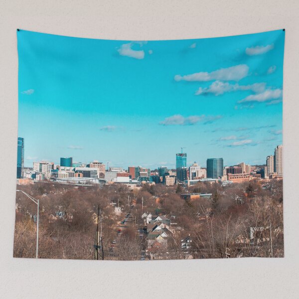 Item preview, Clear skies over the Grand Rapids Michigan City Skyline designed and sold by Michael Deemer.