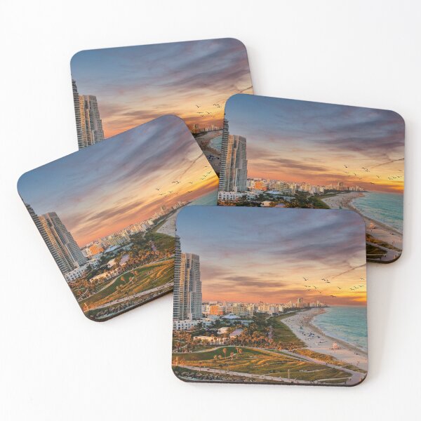 Item preview, Condo Towers on Miami Beach at Dusk designed and sold by dbvirago.