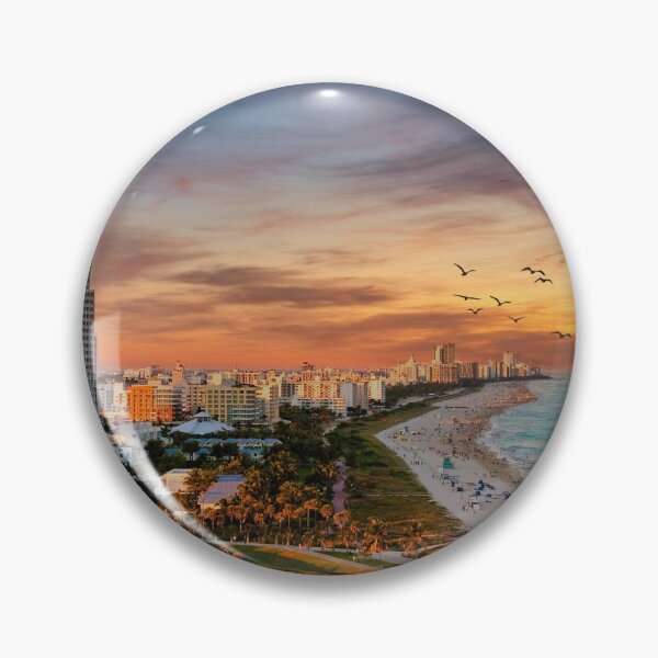 Item preview, Condo Towers on Miami Beach at Dusk designed and sold by dbvirago.