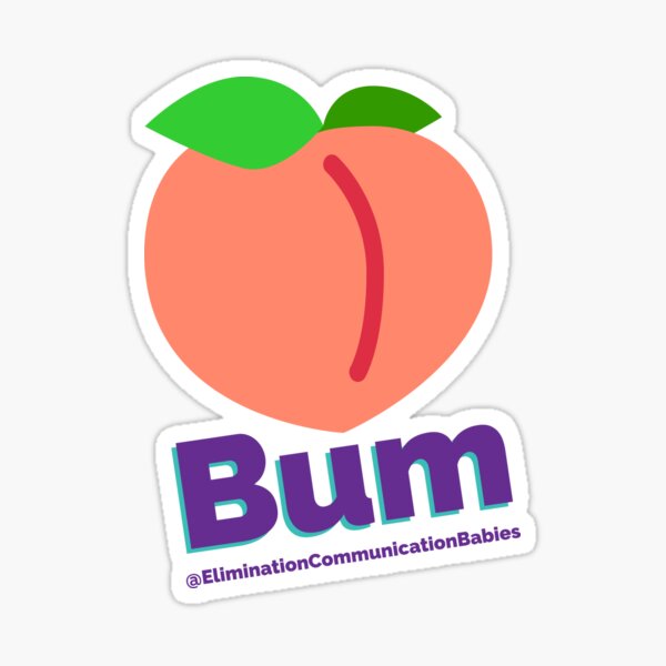 Peach Bum Sticker