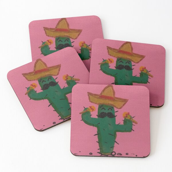 Item preview, Cute Cactus with Maracas designed and sold by KaylaOnCanvas.