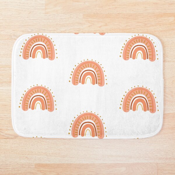 Item preview, Bohemian Aesthetic Rainbow Sedona Dots White Background designed and sold by DesignLabMedia.