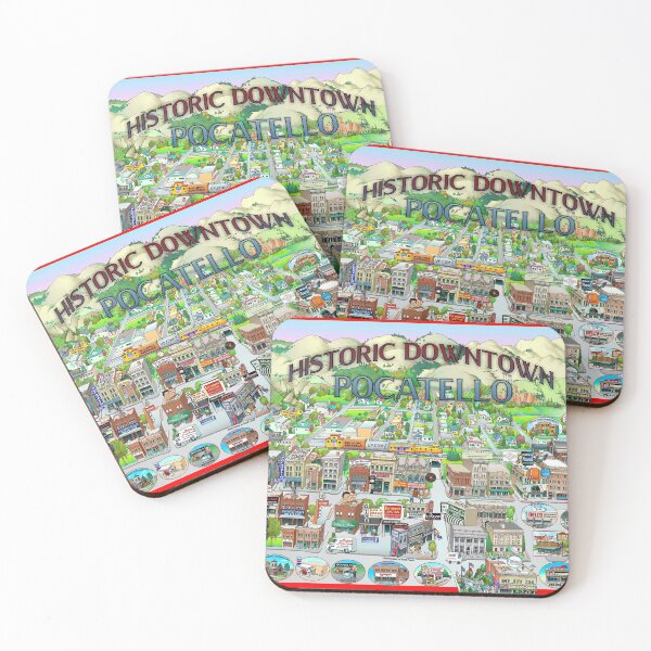 Item preview, Pocatello Idaho Map designed and sold by Jon Hanley.