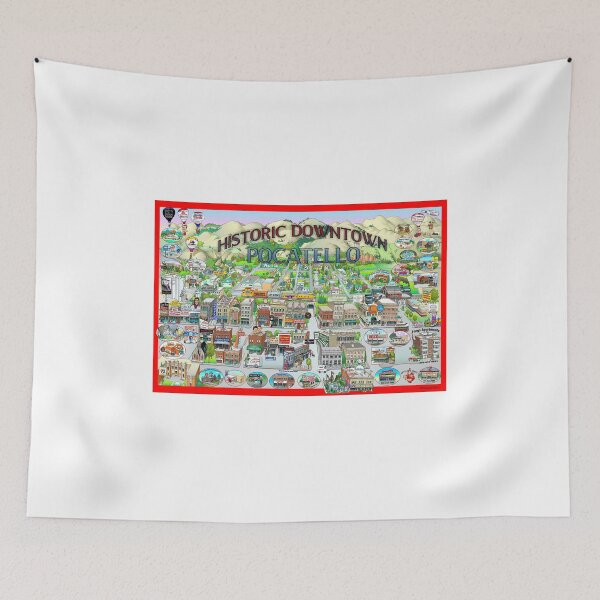 Item preview, Pocatello Idaho Map designed and sold by Jon Hanley.