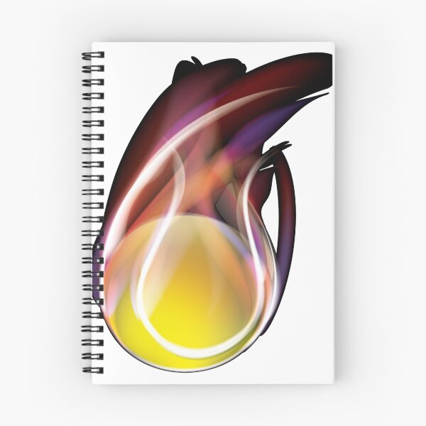 Item preview, Abstract of tennis ball with flame design designed and sold by lovingangela.