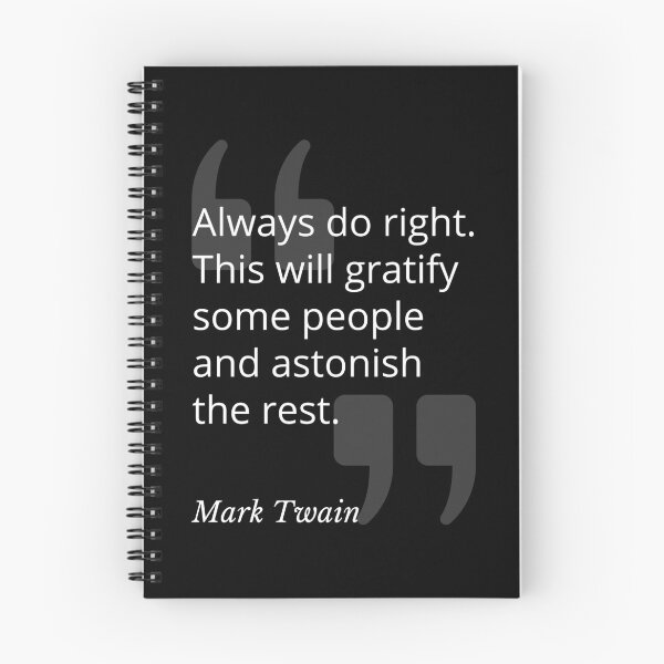 Item preview, Always Do Right Mark Twain Quotation designed and sold by Primal Frog.