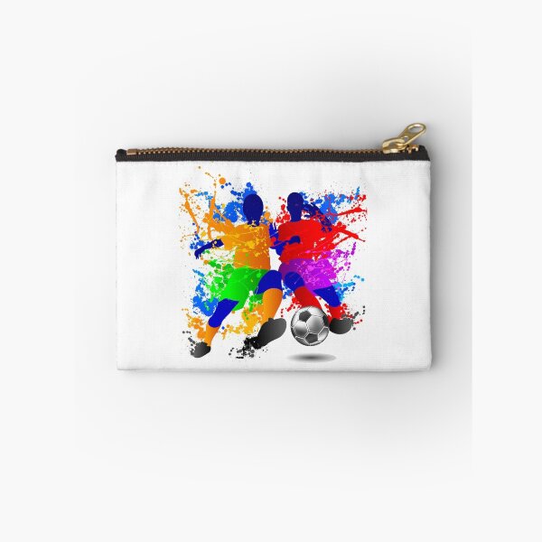 Item preview, Soccer players dribble paint splash designed and sold by lovingangela.