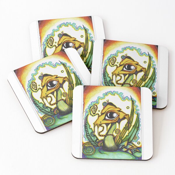 Item preview, Trippy mushroom scene designed and sold by Hippibiskit.