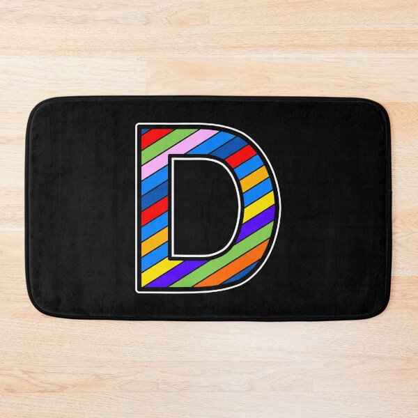 Item preview, Letter D (striped) designed and sold by artfulnotebook.