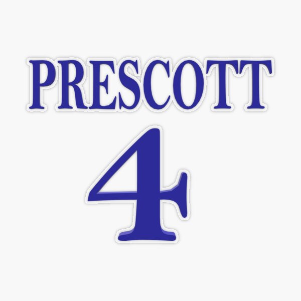 Dak Prescott Home Jersey Sticker for Sale by designsheaven