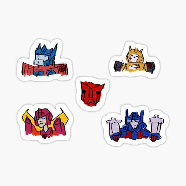 Item preview, Trans Formers Good Guys Autobots Optimus Prime, Ultra Magnus, Hot Rod, Bumblebee designed and sold by GudBoi15.