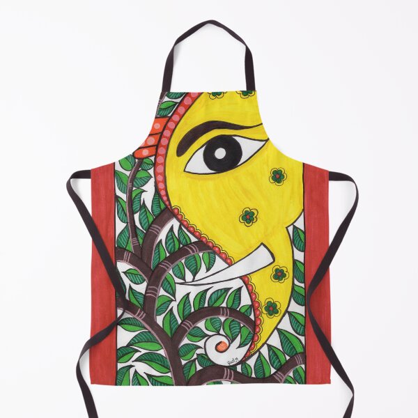 Item preview, Madhubani Style Ganesha designed and sold by RichaGallery.