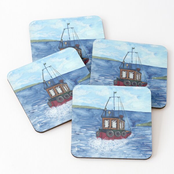 Item preview, Tug Boat on the Ocean designed and sold by NoonFruit.