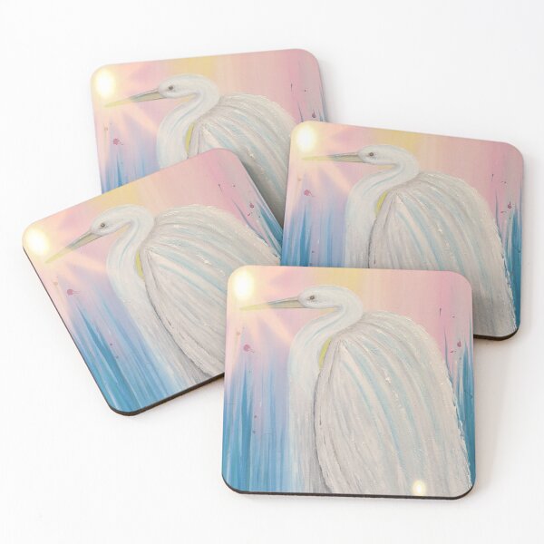 Item preview, Origingal acrylic egret by Victoria Lynn designed and sold by vickyhall.