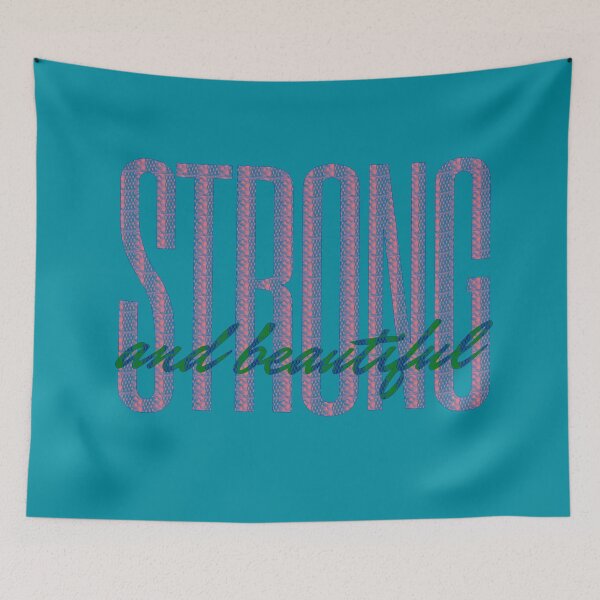 Item preview, Strong and Beautiful - Blue 01 designed and sold by vortexatelier.