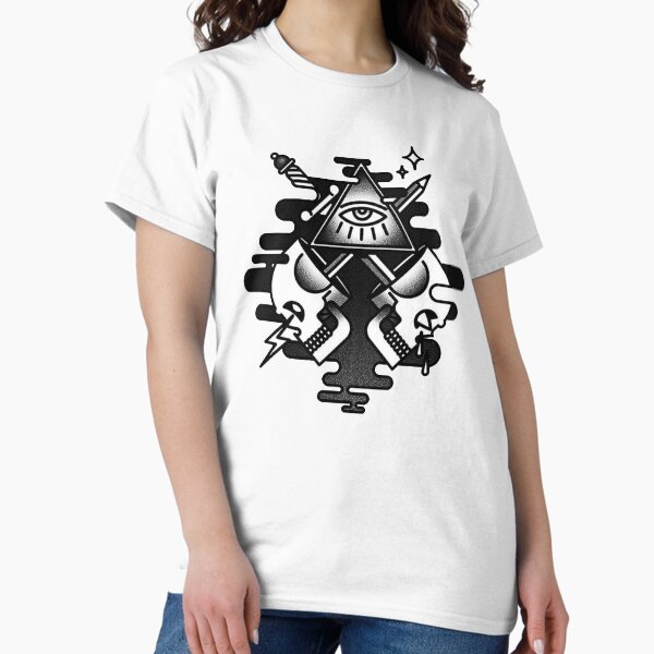 Vista previa del artículo con la obra «Cráneo Illuminati», diseñado y vendido por boyinkus.