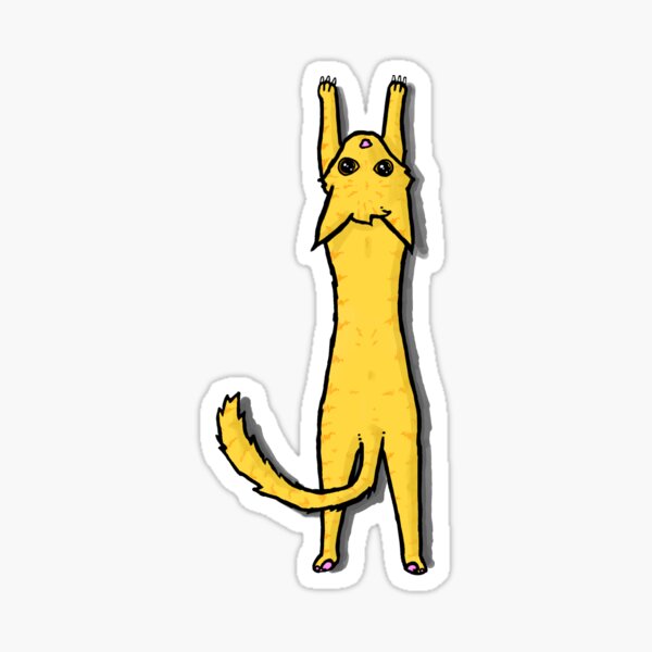 Item preview, Stretching Orange Tabby Cat with gold eyes  designed and sold by LawsonFabrics.