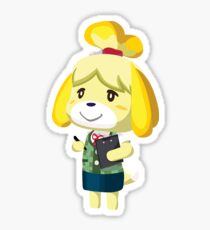 Isabelle Animal Crossing New Leaf Vector Print Sticker