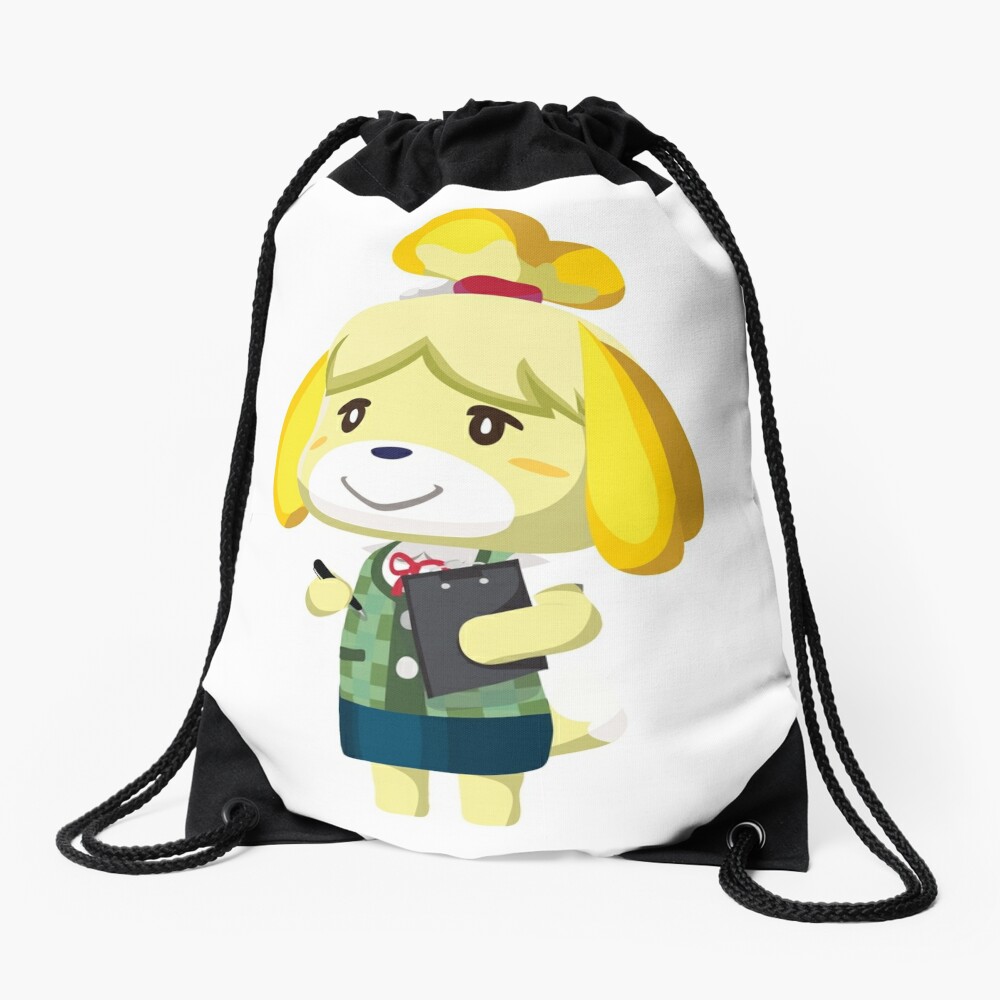 Download "Isabelle Animal Crossing New Leaf Vector Print" Drawstring Bag by niymi | Redbubble