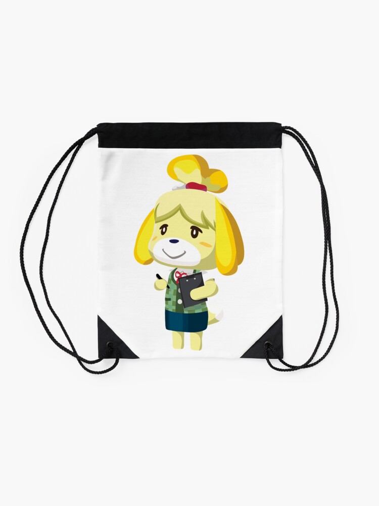 Download "Isabelle Animal Crossing New Leaf Vector Print" Drawstring Bag by niymi | Redbubble