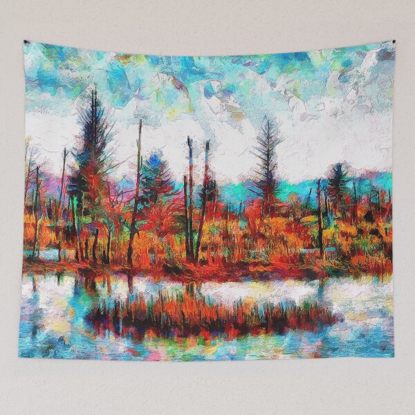 Item preview, Wylie Slough Wildlife Preserve in Mt Vernon - with Painterly Watercolor Effects designed and sold by SeaChangeDesign.