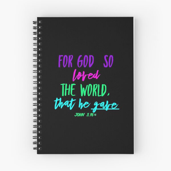 Item preview, For God So Loved The World, John 3:16 Design Decor and Gifts designed and sold by LifeCrush.