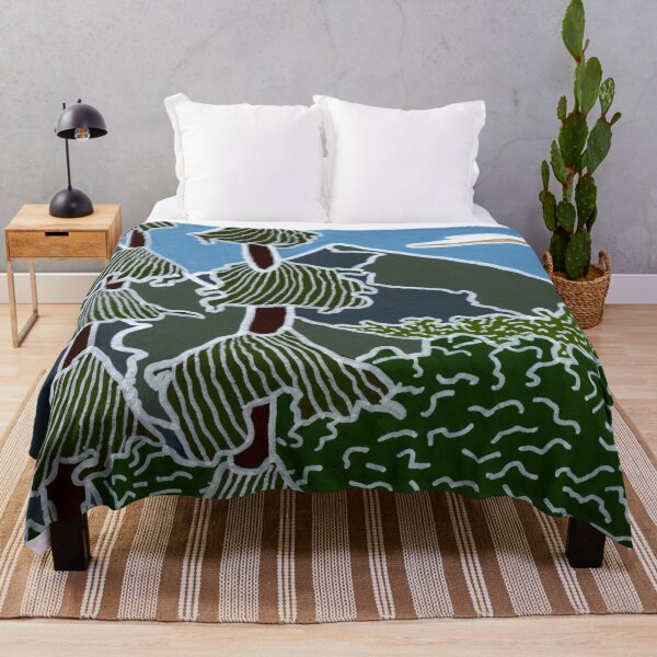 Item preview, Landscape Painting with Trees and Mountains designed and sold by NoonFruit.