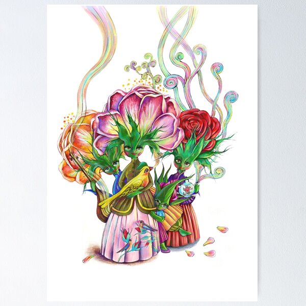 Item preview, Rose family  designed and sold by art-pomegranate.