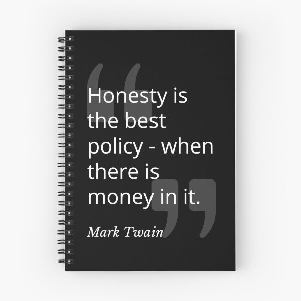 Item preview, Honesty is the Best Policy Mark Twain Quotation designed and sold by Primal Frog.