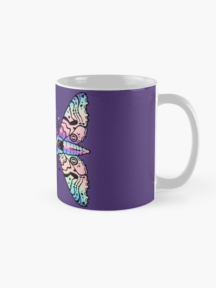 Thumbnail 5 of 6, Coffee Mug, Duality Moths - Rainbow designed and sold by MaryCapaldi.