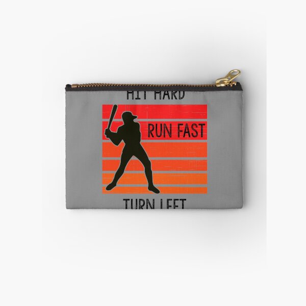 Item preview, Hit Hard Run Fast Turn Left - Baseball Batter Retro Vintage Sunset designed and sold by liftdesign.