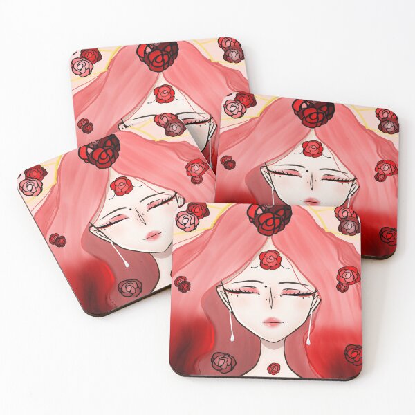 Item preview, The Red Flower Goddess designed and sold by ExppresioDraws.