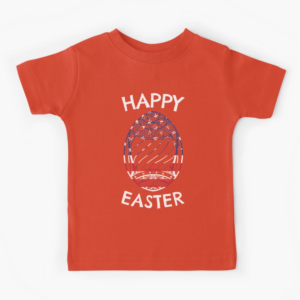 Happy Easter - Intricate Patriotic US Flag Easter Egg - Easter Celebration Kids  T-Shirt for Sale by liftdesign